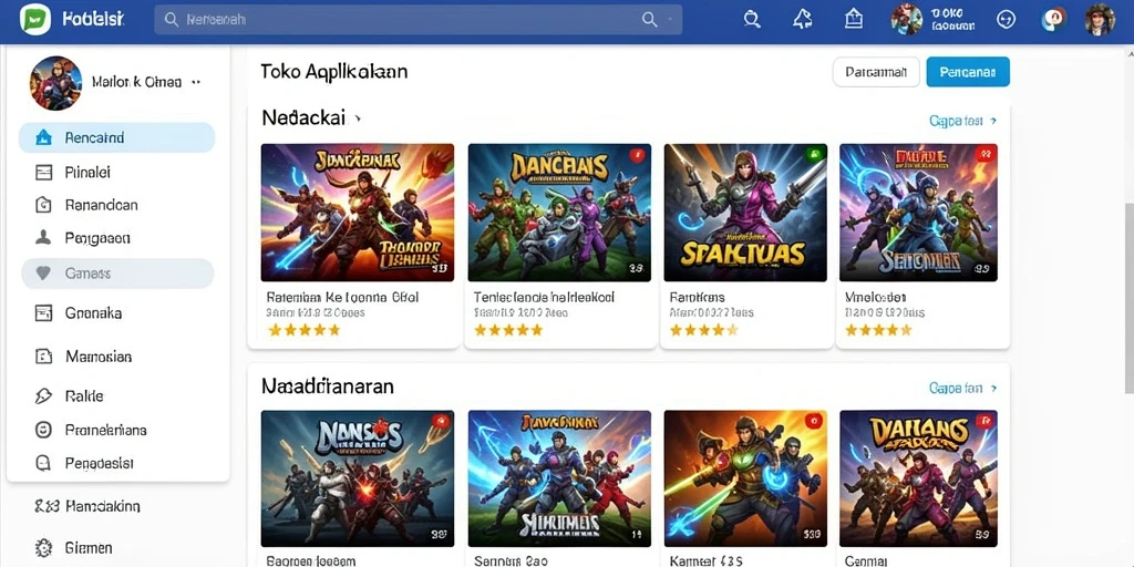 Tampilan awal permainan yang mengesankan.