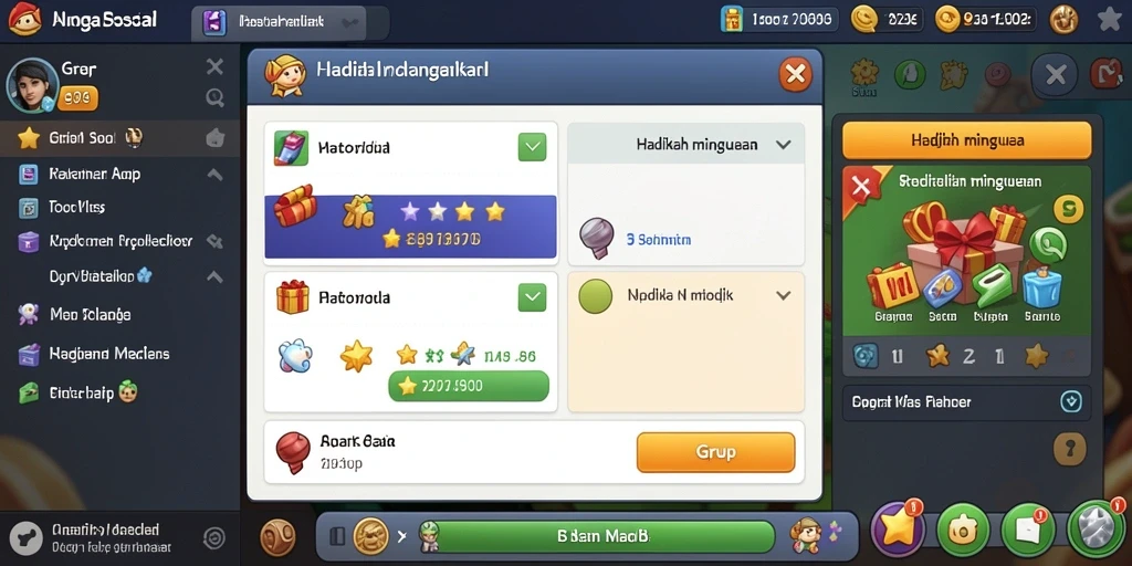 Tampilan antarmuka yang modern dan menarik.