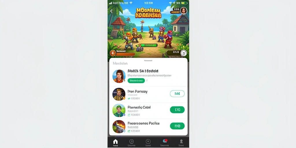 Screenshot ini menunjukkan karakter utama dalam aksi.