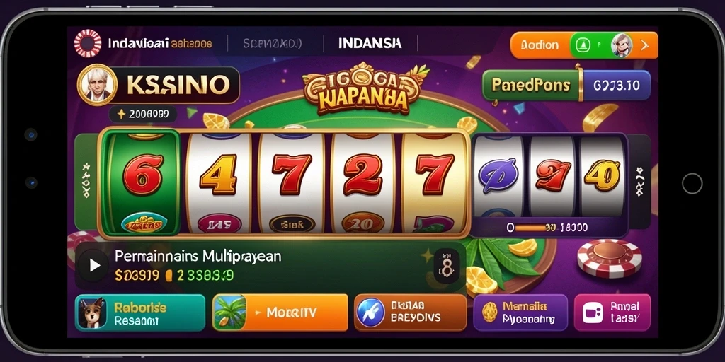 Screenshot menampilkan gameplay seru dengan desain yang cerah.