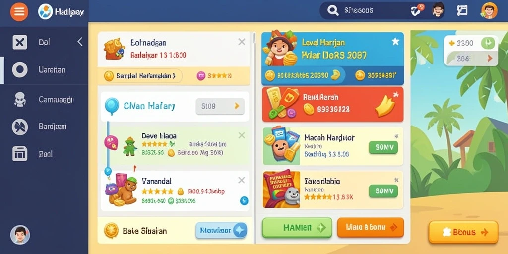 Tampilan antarmuka utama game SUBUR88 yang menarik.