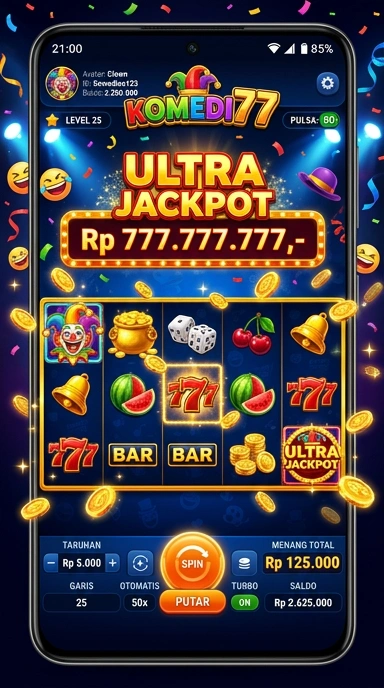 Galeri pratinjau visual komedi77 build APK resmi terbaru